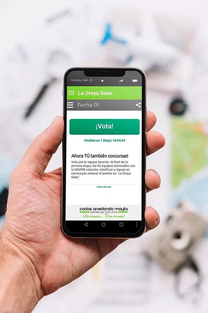 App android La Oroya Sabe 2018