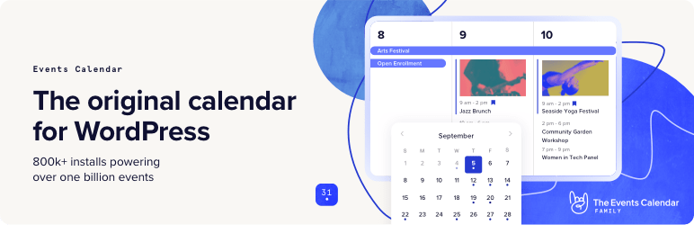 Plugin de WordPress para gestión de eventos The Event Calendar