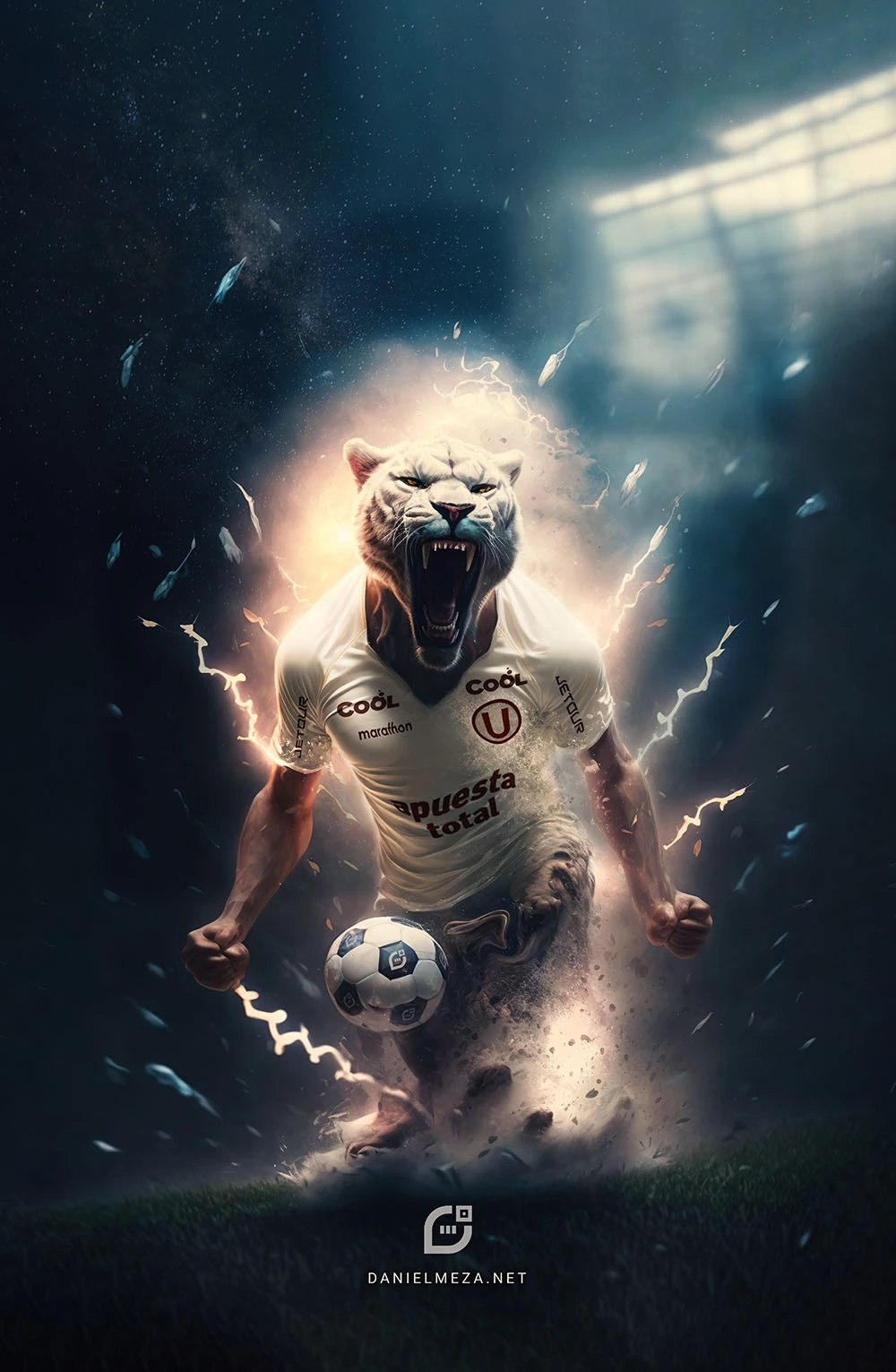 El rugido del puma - Diseñado por Daniel Meza con Midjourney y Photoshop