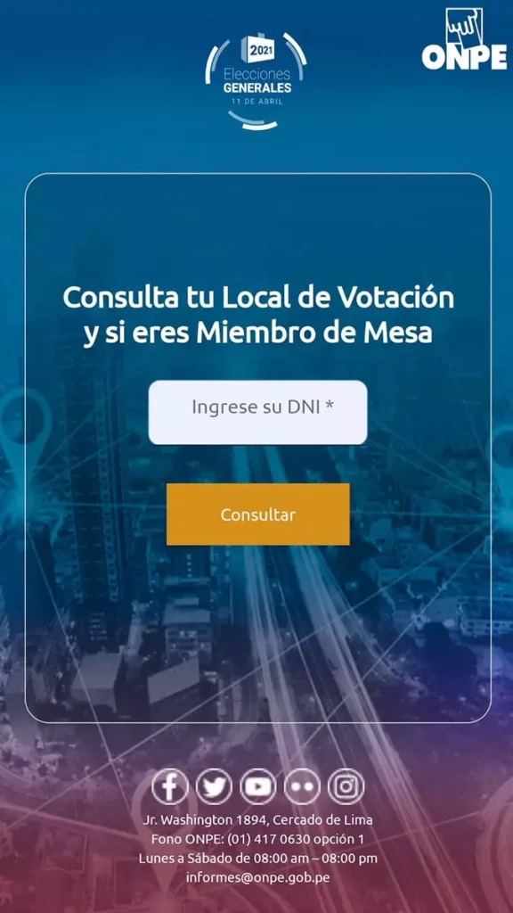 APP Donde Voto 2021